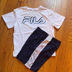 Boys Fila shorts set